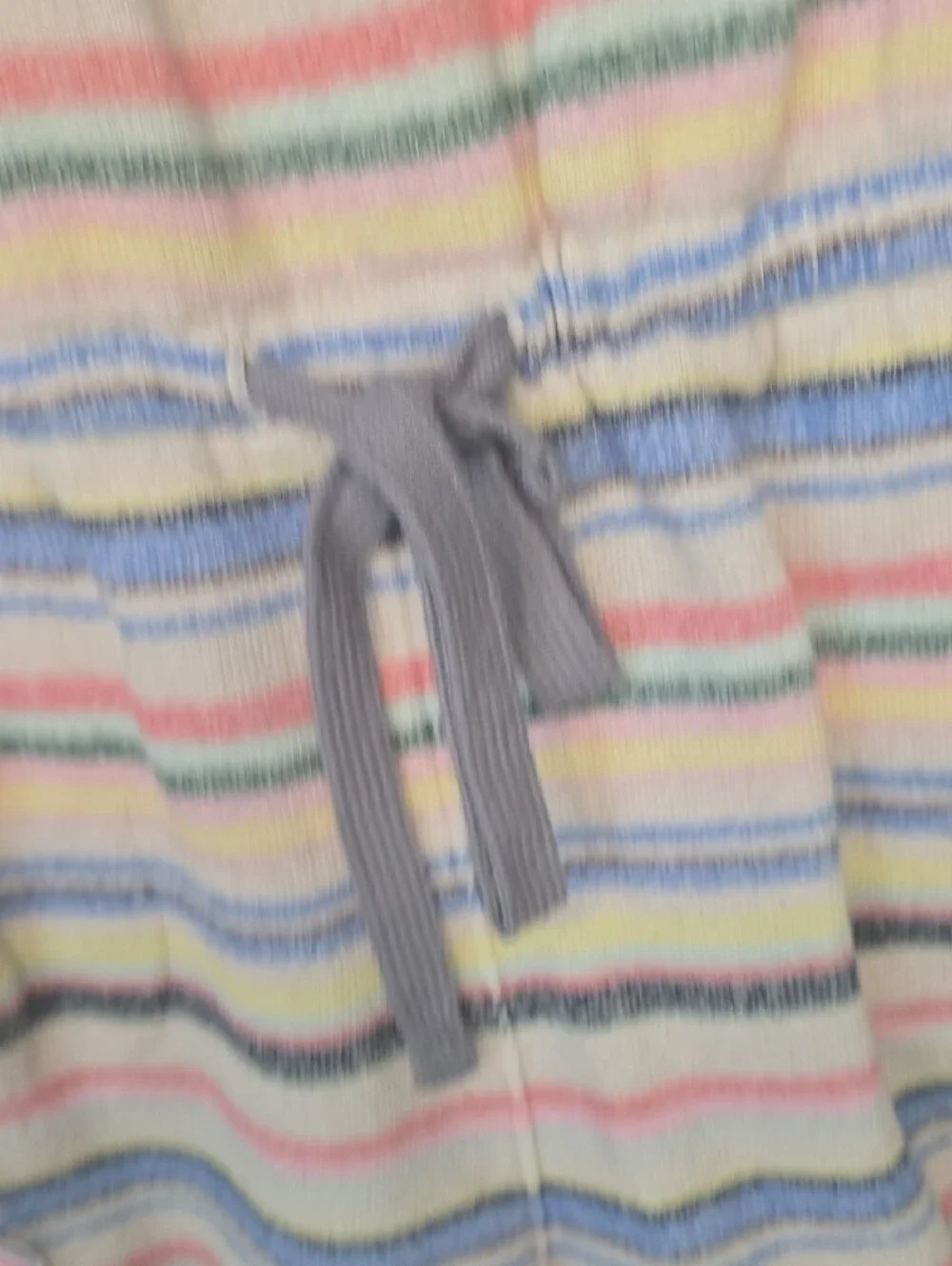 Justice Pastel Striped Knit Tank — Pink, Blue, Yellow, Green, Gray